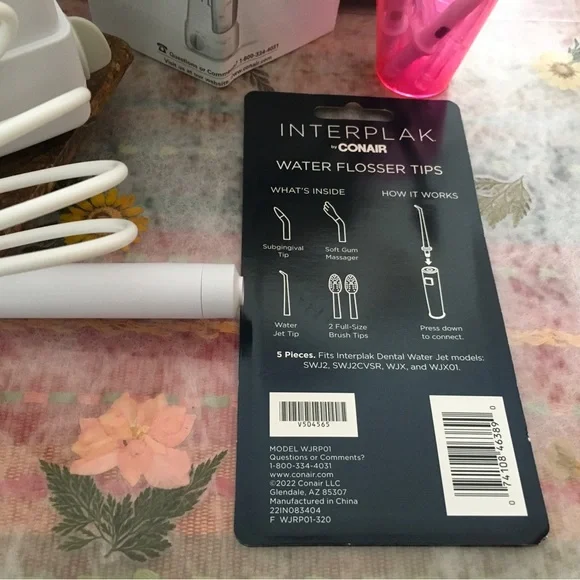 (NEW) Interplak Water Flossing System + 5 Flossing Tips